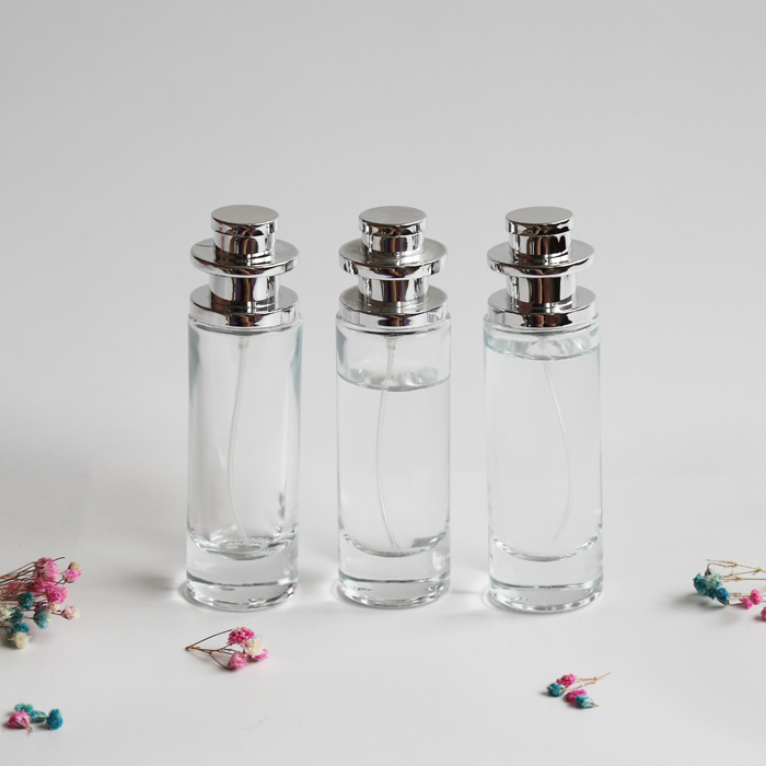Various 30ml cylindrical transparent perfume glass bottle