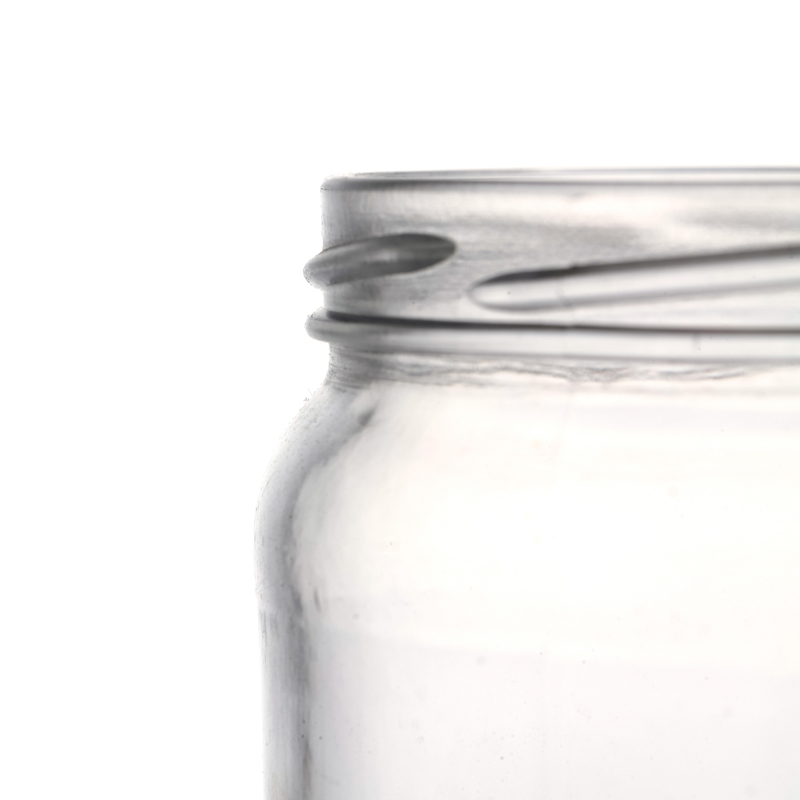 Various Capacity Hot Sale Flint Empty Round Storage Food Glass Jar for Kitchen