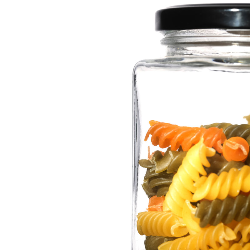 Various Capacity Kitchenware Storage Flint Food Empty Glass Jar for Wholesale
