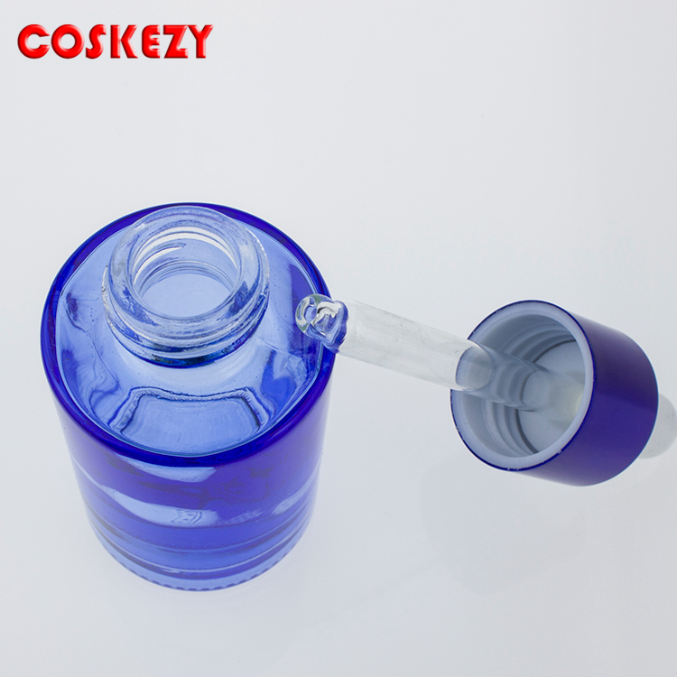 Various Kinds Colored Glass Cosmetic Bottle with Dropper, Luxury Empty Wholesale glass essential oil Dropper Bottle 30ml