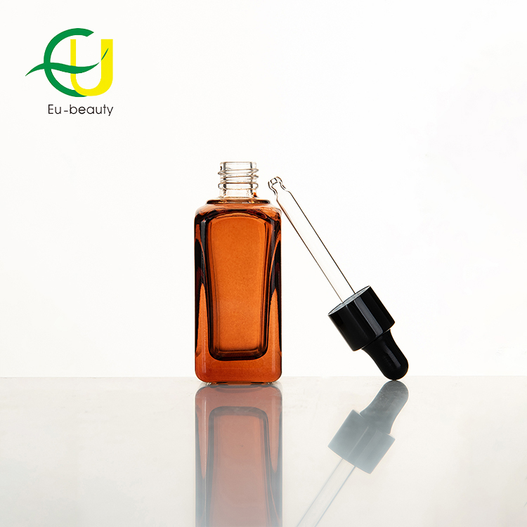 Various Size 35ml 30ml 20ml 15ml 10ml Glass Amber Essential Oil Bottle With Dropper