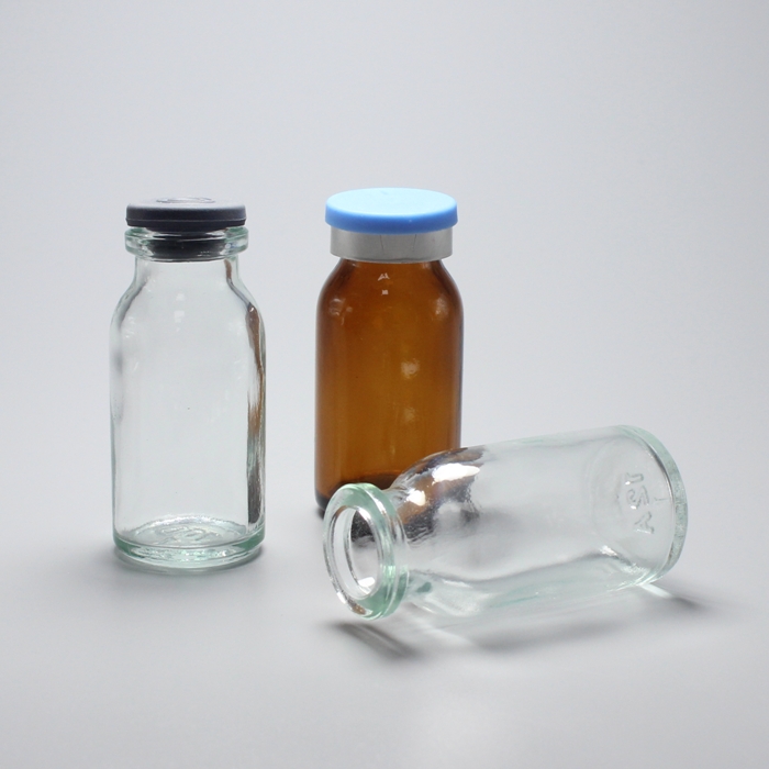 Various Specifications Transparent or Amber Tiny Moulded Glass Bottle Container