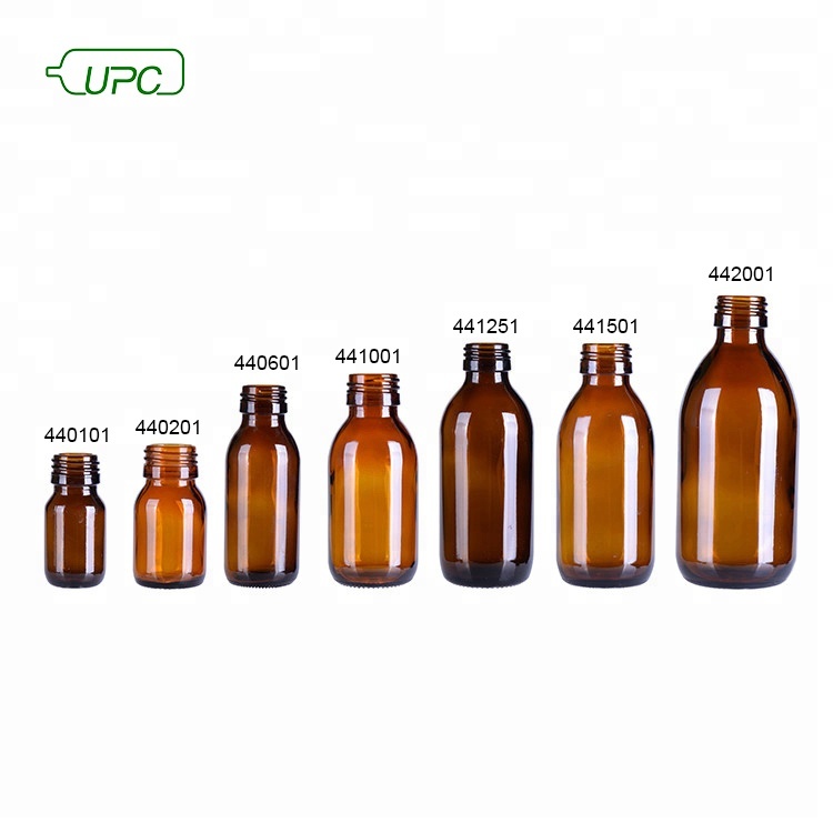 Various color 100ml cough syrup bottle