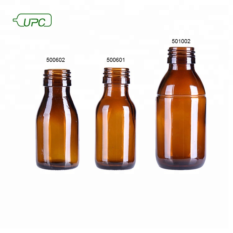 Various color 100ml cough syrup bottle