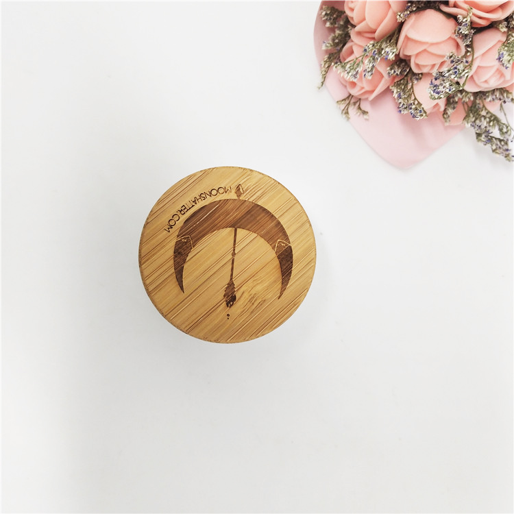 Various colors 5g 10g 15g 20g 25g 30g 50g 60g100g cream glass jar for glass cosmetic jar with bamboo lid