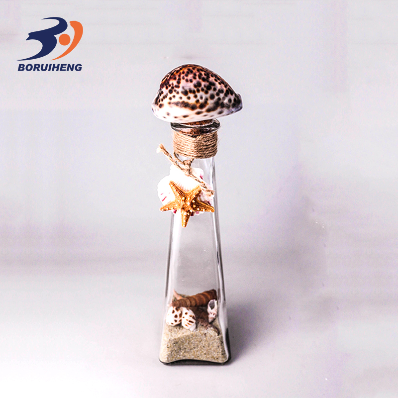 Various shapes cork sealed glass bottles lucky stars wishing pudding bottle for gift