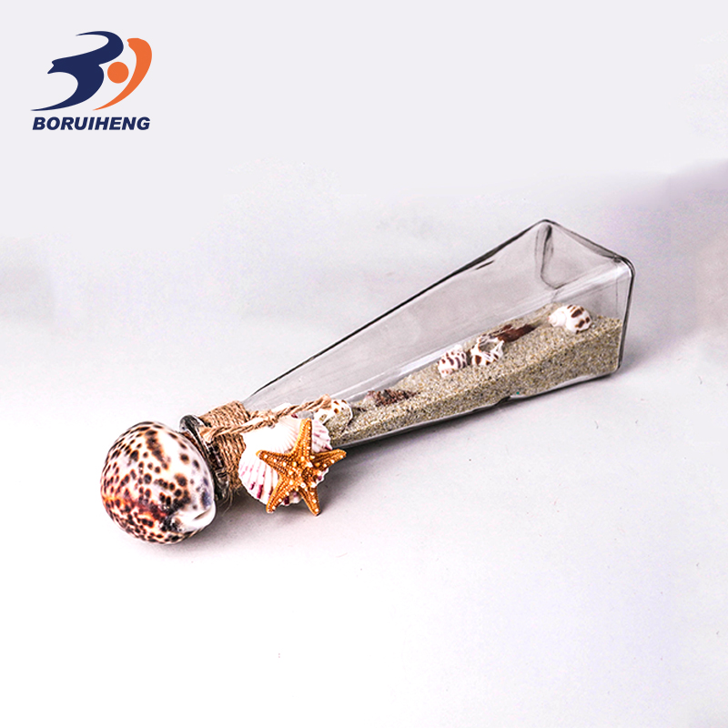 Various shapes cork sealed glass bottles lucky stars wishing pudding bottle for gift