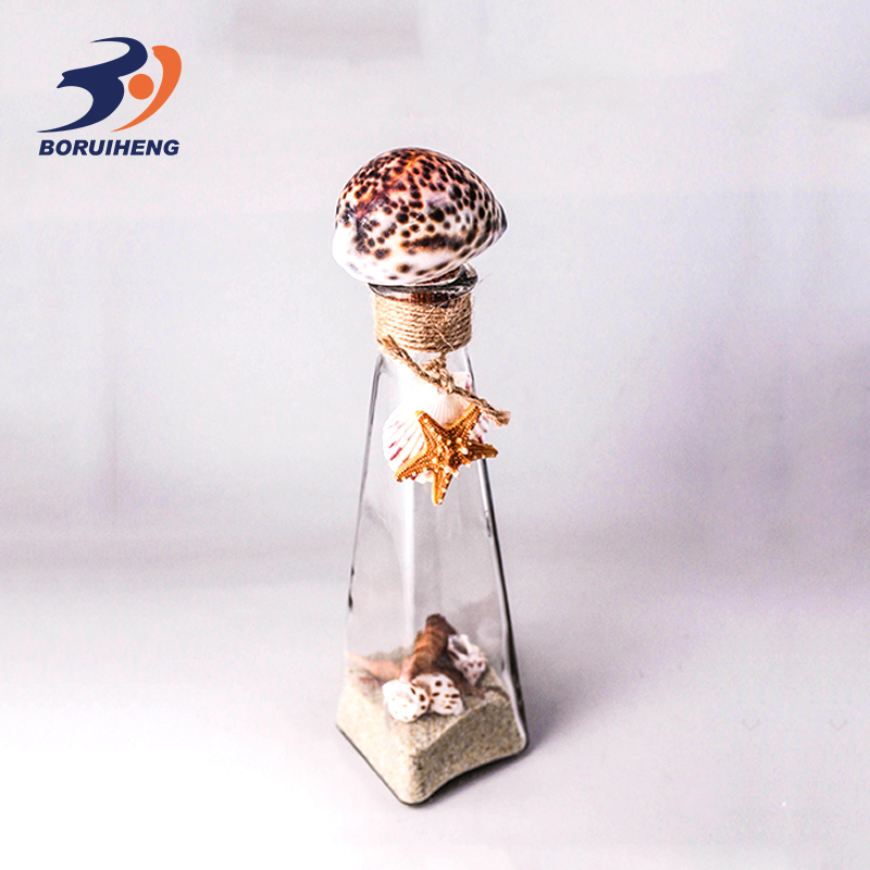 Various shapes cork sealed glass bottles lucky stars wishing pudding bottle for gift