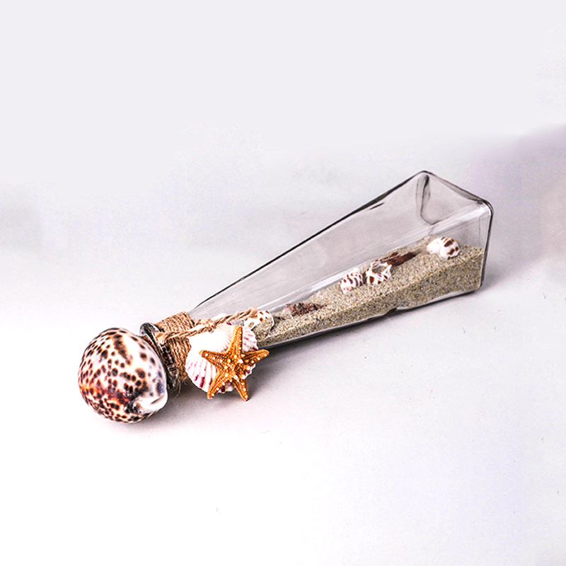 Various shapes cork sealed glass bottles lucky stars wishing pudding bottle for gift