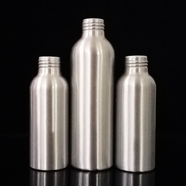 Various sizes recycled aluminum bottle 50ml 100ml 120ml 150 ml 250ml 500ml 1L cosmetic