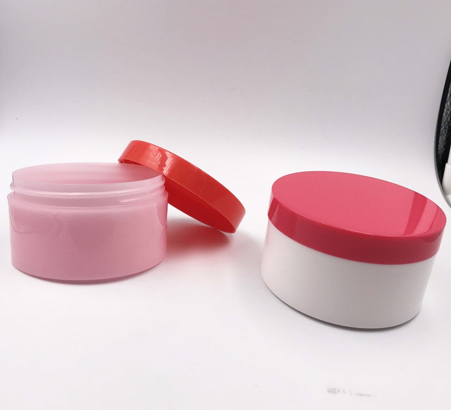 Vaselin Smoothing Body Butter container 200ml roundwhite cosmetic plastic PP body cream jar