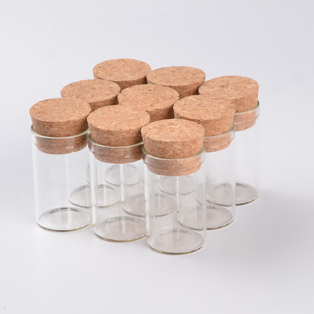 Vavious Volume Empty Food Storage High Quality Wholesale Spice Storage Glass Jar With Cork Lid