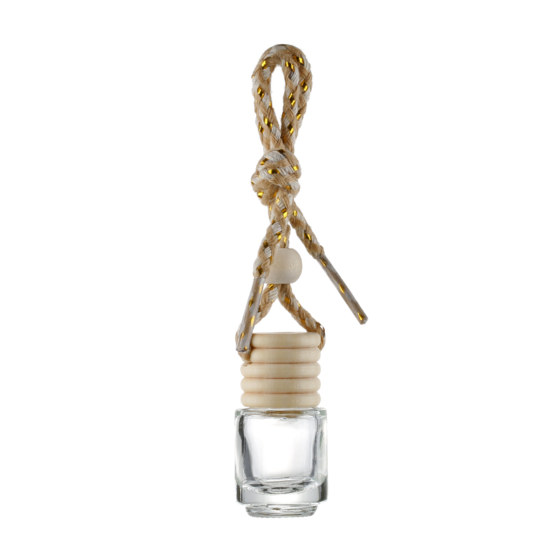 Vehicle transparent pendant glass perfume bottles of various shapes