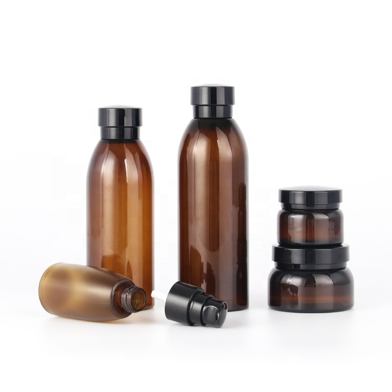 Very cheap brown PET plastic bottles and jars for hand wash bottle in China