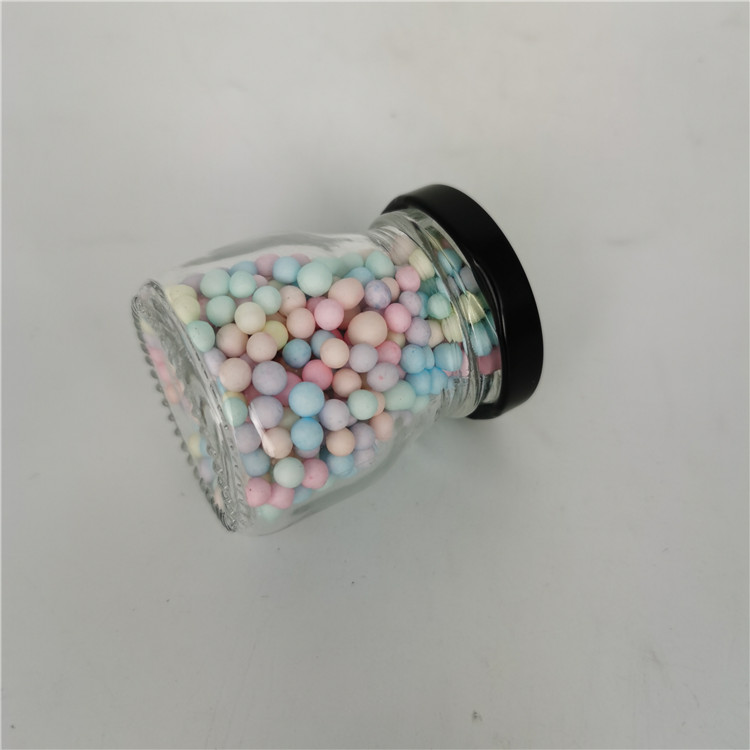 Very cute mini jar,cheap small glass pudding jar with metal lid 50ml