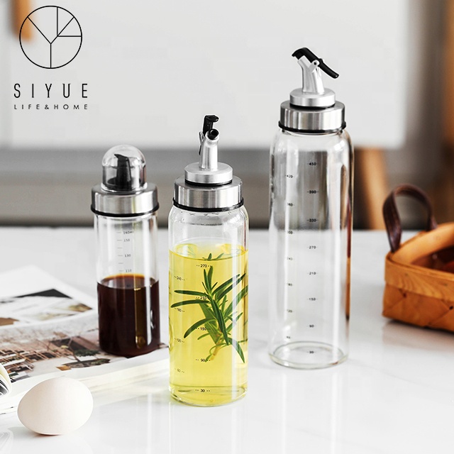 Vinegar Dispenser Empty Sauce Spice Condiment Bottles Kitchen Cooking Olive Measuring Dropper Glass Bottle Oil Dispenser 1773