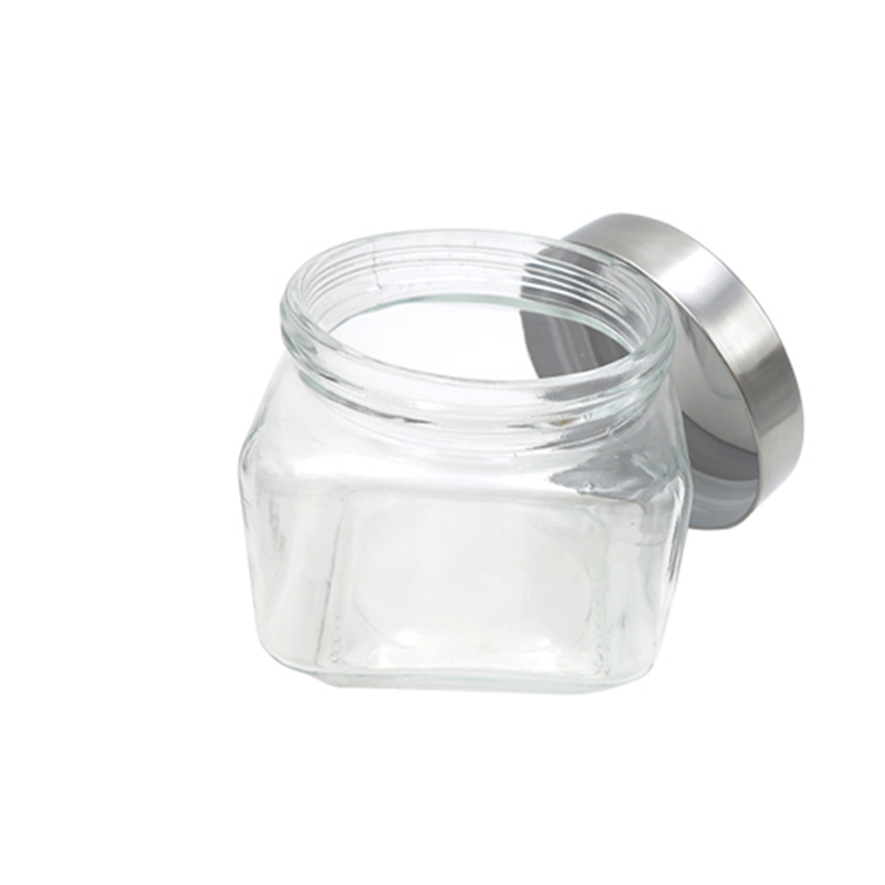 Vintage Wide Mouth 1.2L 1.5L Jam Caviar cream glass storage jar