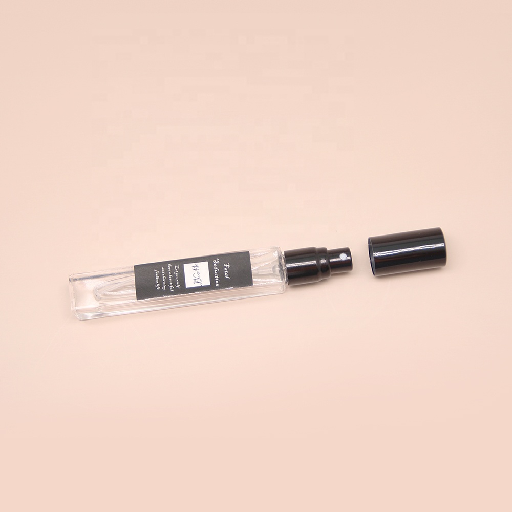 Vintage china custom luxury empty mini square perfume oil spray glass bottle 10ml wholesale