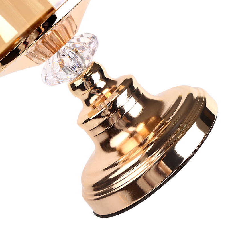 Vintage openwork lace light luxury living room glass jar with lid stand candle holder