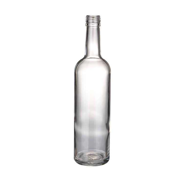 Vodka Bottle 500ml 750ml Vodka Whisky Liquor Spirit Glass Bottle Wine Screw Cap Automated Inspection to Ensure Quality Beverage