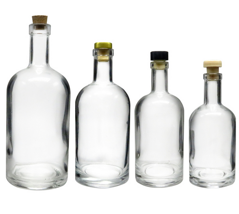 Vodka Spirit Glass Bottle Vodka Liquor Bottles for Liquor with Cork Wholesale 750ml glass bottles