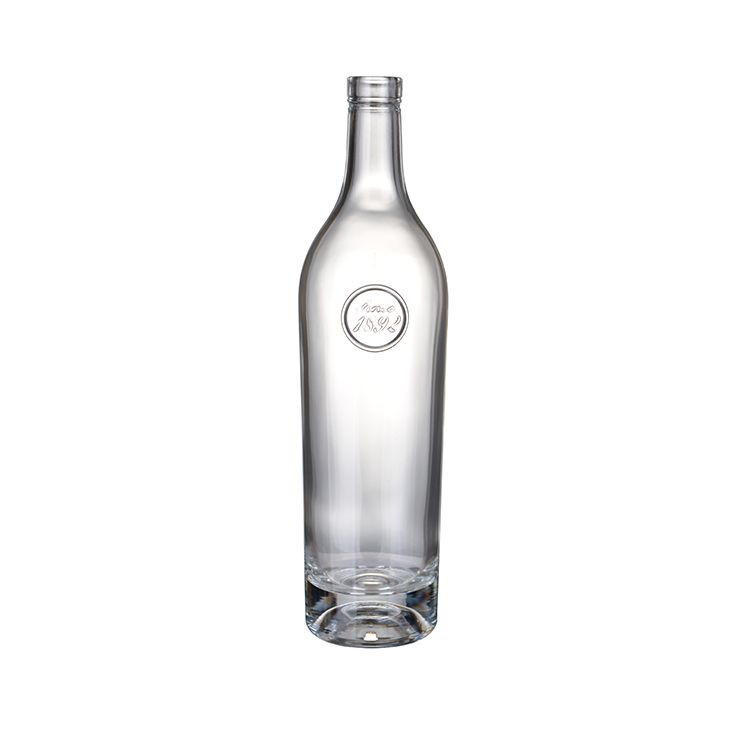 Vodka Spirit Glass Bottle Vodka Liquor Bottles for Liquor with Cork Wholesale 750ml glass bottles