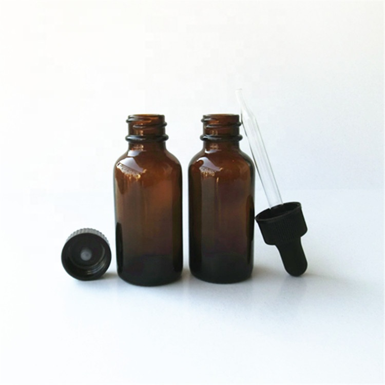 W001 30ml cosmetic glass essential oil dropper bottle