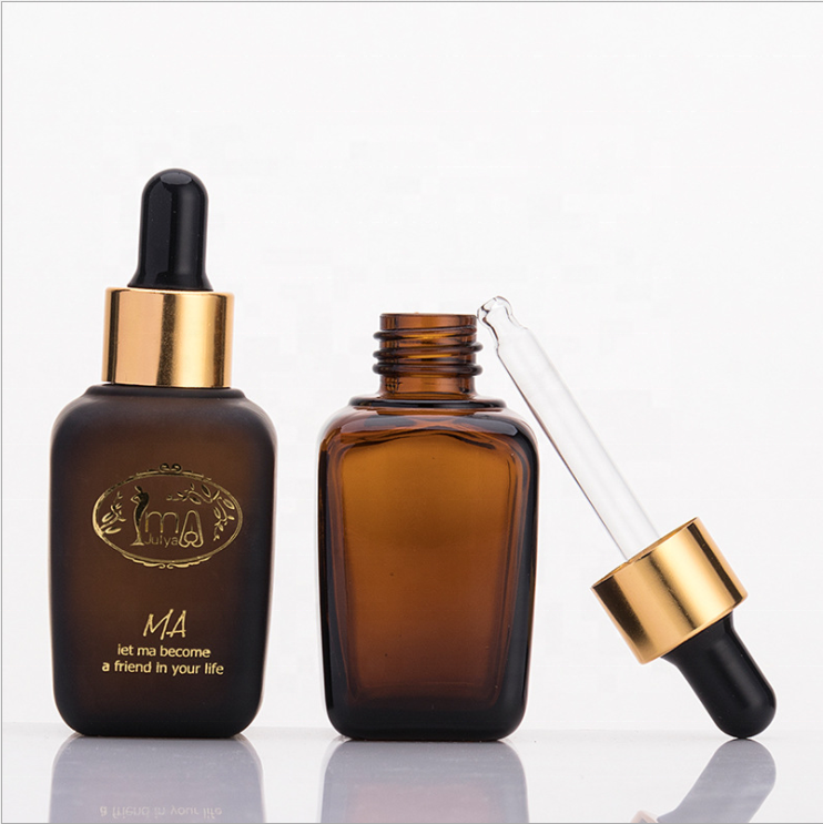 W001 W001 10ml 20ml 30ml 50ml 100ml frosted amber glass spray bottle with pump