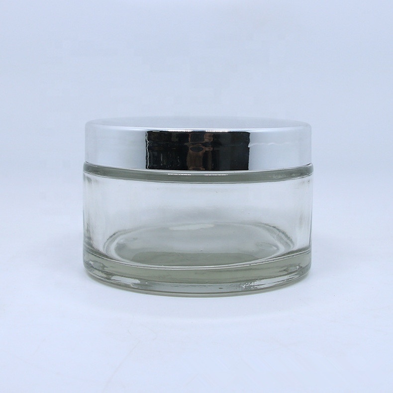 W001 Wholesale 5g 10g 20g 30 ml 50g 60g 100g 200ml thick glass cosmetic cream jar