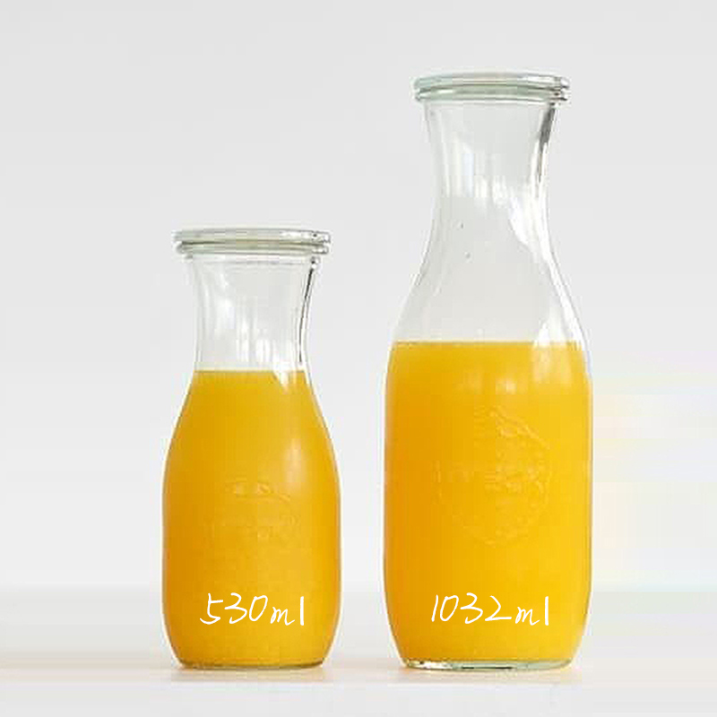 WECK High Quality Juice Beverage Dringking Barrel Mason Glass Storage Bottle Jar