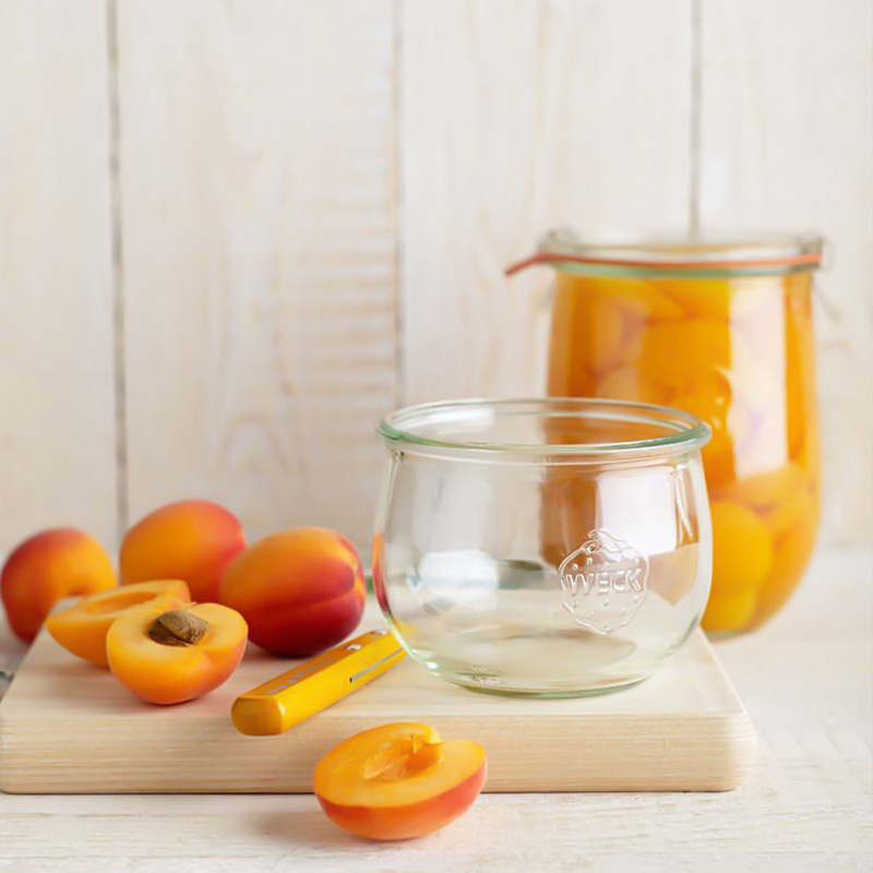 WECK Mini Tulip Jelly Jar Airtight Glass Containers Jars with Clamp Seals