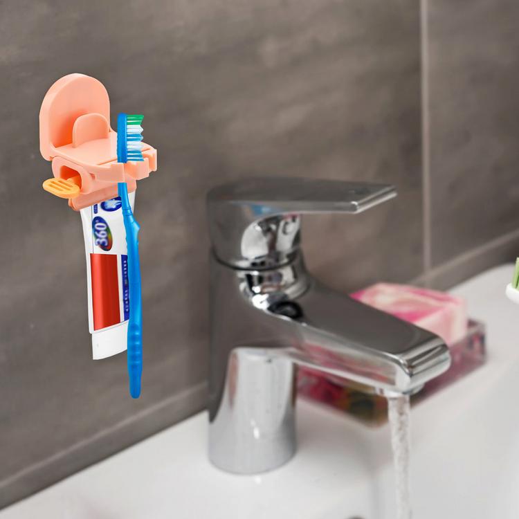 Wall-mounted bathroom wall-mounted storage box toothbrush rack free punch mouthwash cup brushing cup