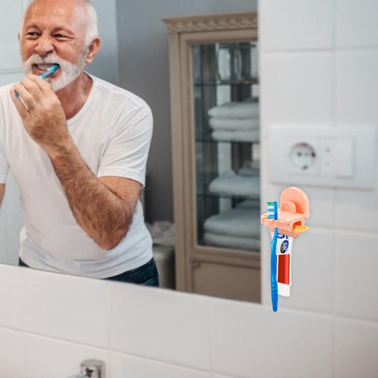 Wall-mounted bathroom wall-mounted storage box toothbrush rack free punch mouthwash cup brushing cup