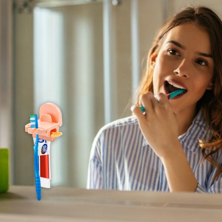 Wall-mounted bathroom wall-mounted storage box toothbrush rack free punch mouthwash cup brushing cup