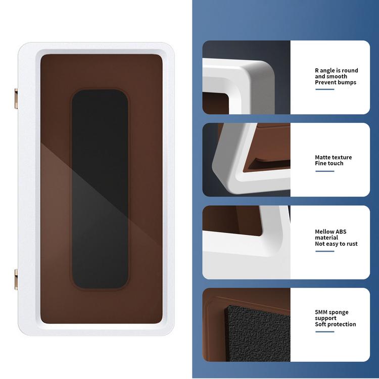 Wall-mounted mobile phone holder Waterproof mobile phone storage box for bathing bathroom punch-free mobile phone holder