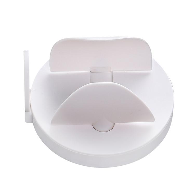Wall suction type bathroom shelf electric toothbrush holder perforated free wall-mounted toothbrush holder toilet supplies