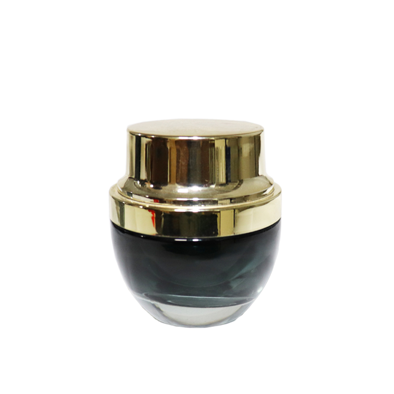 Water Drop shape Transparent luxury Cosmetic Containers Glass Perfume Bottle Face Cream Jar