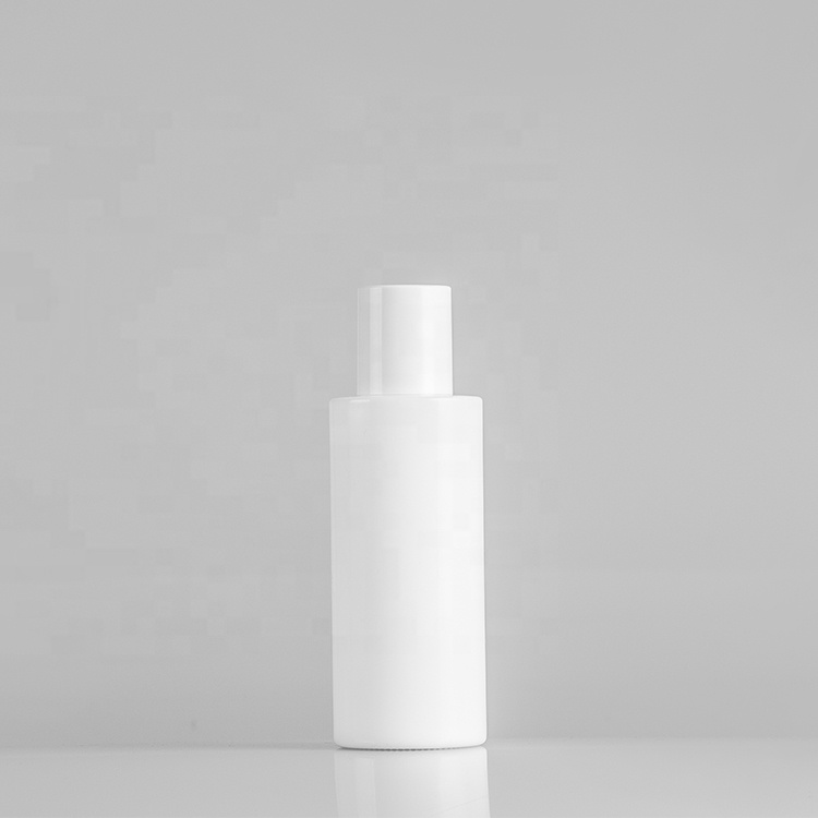 Water / Lotion opaque white glass bottle for women skin care packaging