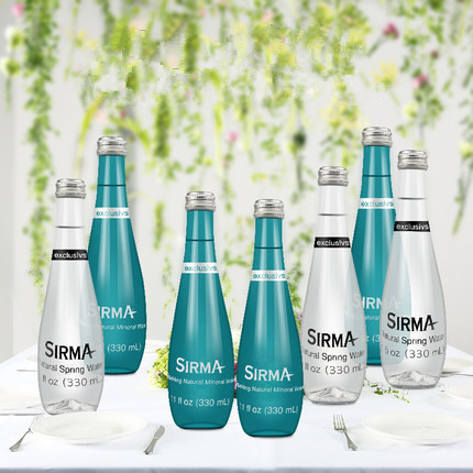Water drop shape bottle design bottle packaging for mineral water