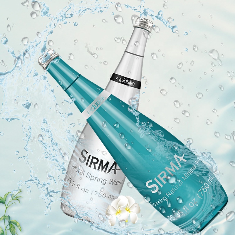 Water drop shape bottle design bottle packaging for mineral water