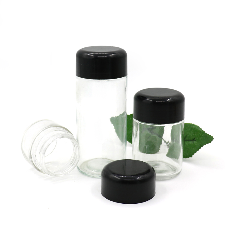 Waterproof unique 165ml cream CRC glass jar with childproof lid