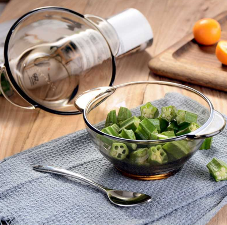 Web celebrity simple Nordic style brown double ear bowl