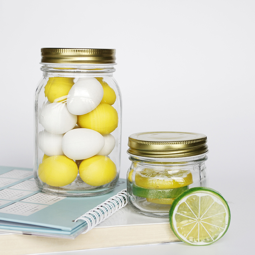 Wedding Favor 8oz 16oz Canning Mason Jarss 8 ounce 16 oz with Wide 70mm Mouth For Baby Foods