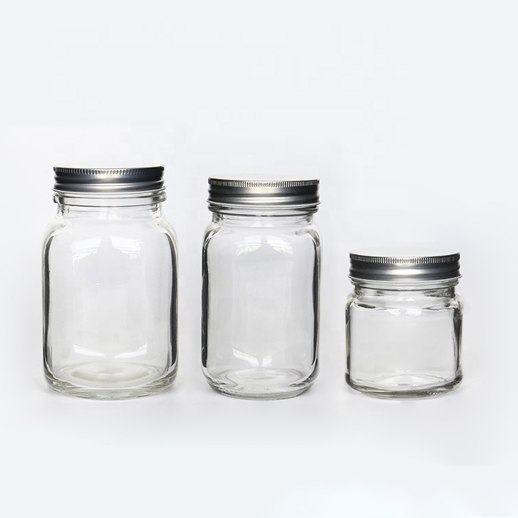 Wedding Favor 8oz 16oz Canning Mason Jarss 8 ounce 16 oz with Wide 70mm Mouth For Baby Foods