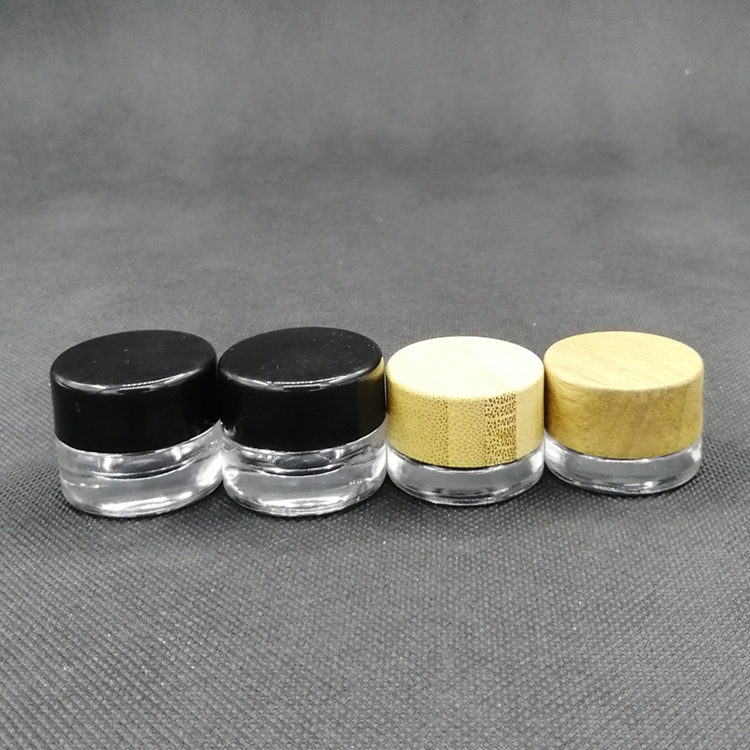 Weed Airtight Container Empty Round Childproof Hemp Storage Glass Jar