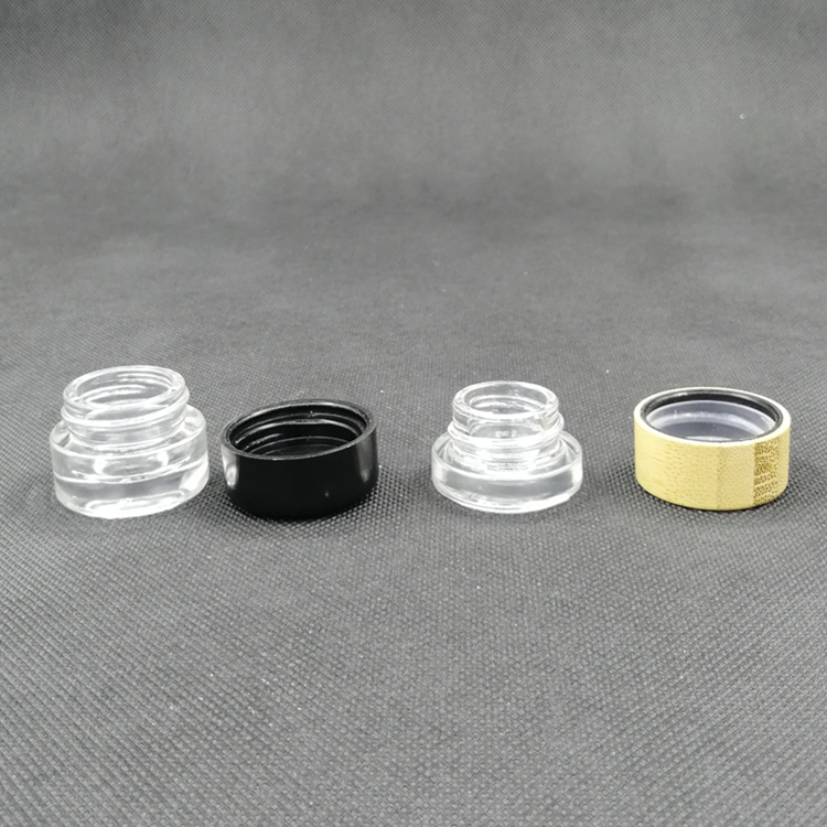 Weed Airtight Container Empty Round Childproof Hemp Storage Glass Jar