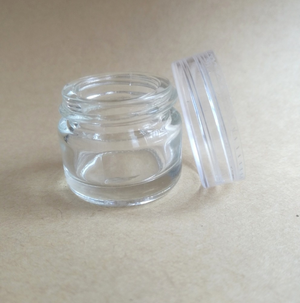 Weed packaging glass jar hemp storage glass bottle 1oz 2oz glass jar child proof lid screw top concentrate container