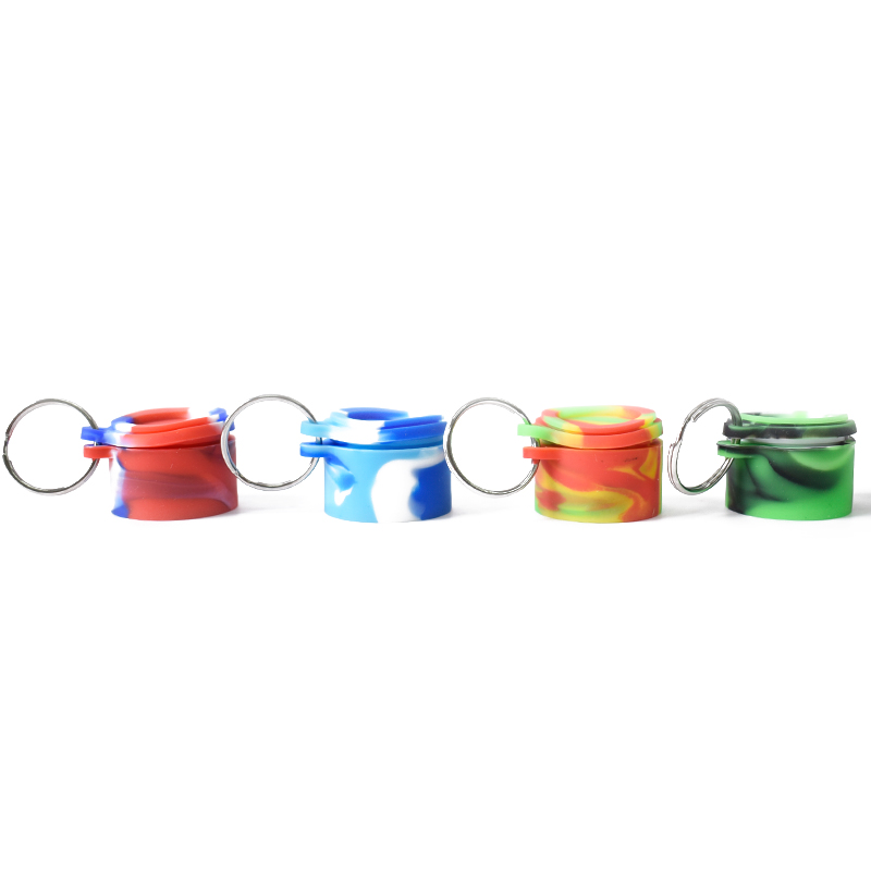 Weed stash accessories packaging customizable childproof empty 6ml wax concentrate nonstick silicone rubber oilcrumble jars