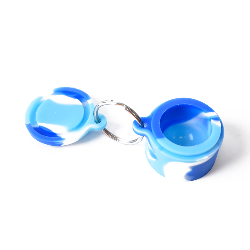 Weed stash accessories packaging customizable childproof empty 6ml wax concentrate nonstick silicone rubber oilcrumble jars