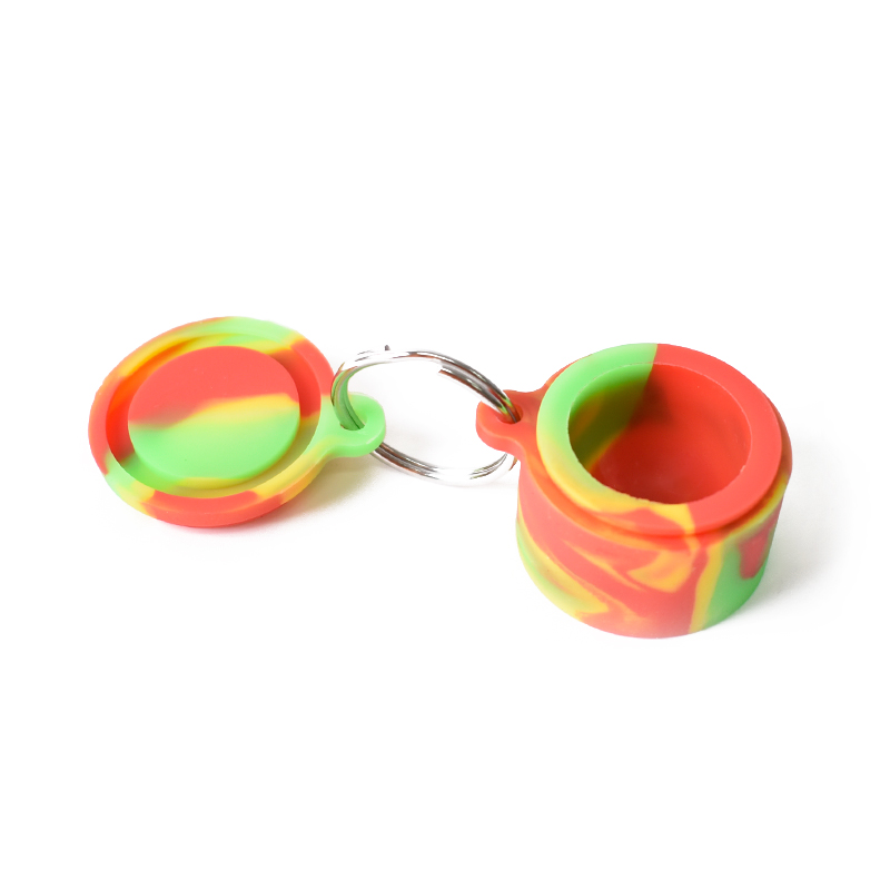 Weed stash accessories packaging customizable childproof empty 6ml wax concentrate nonstick silicone rubber oilcrumble jars